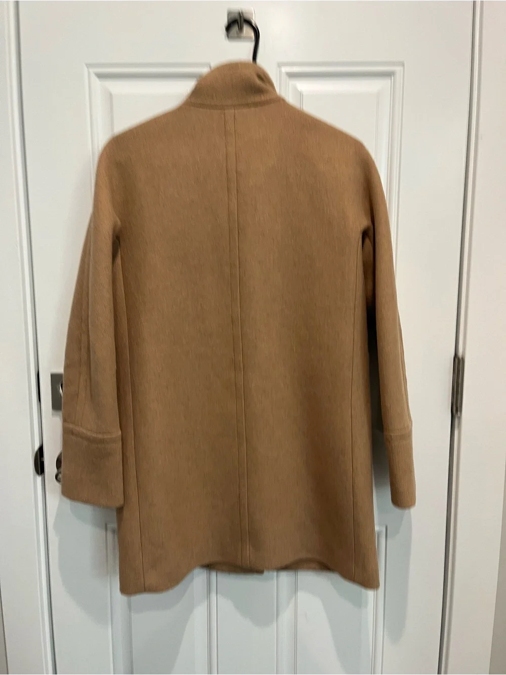J. Crew Camel Stand-Collar Wool-Blend Coat - Picture 2 of 3